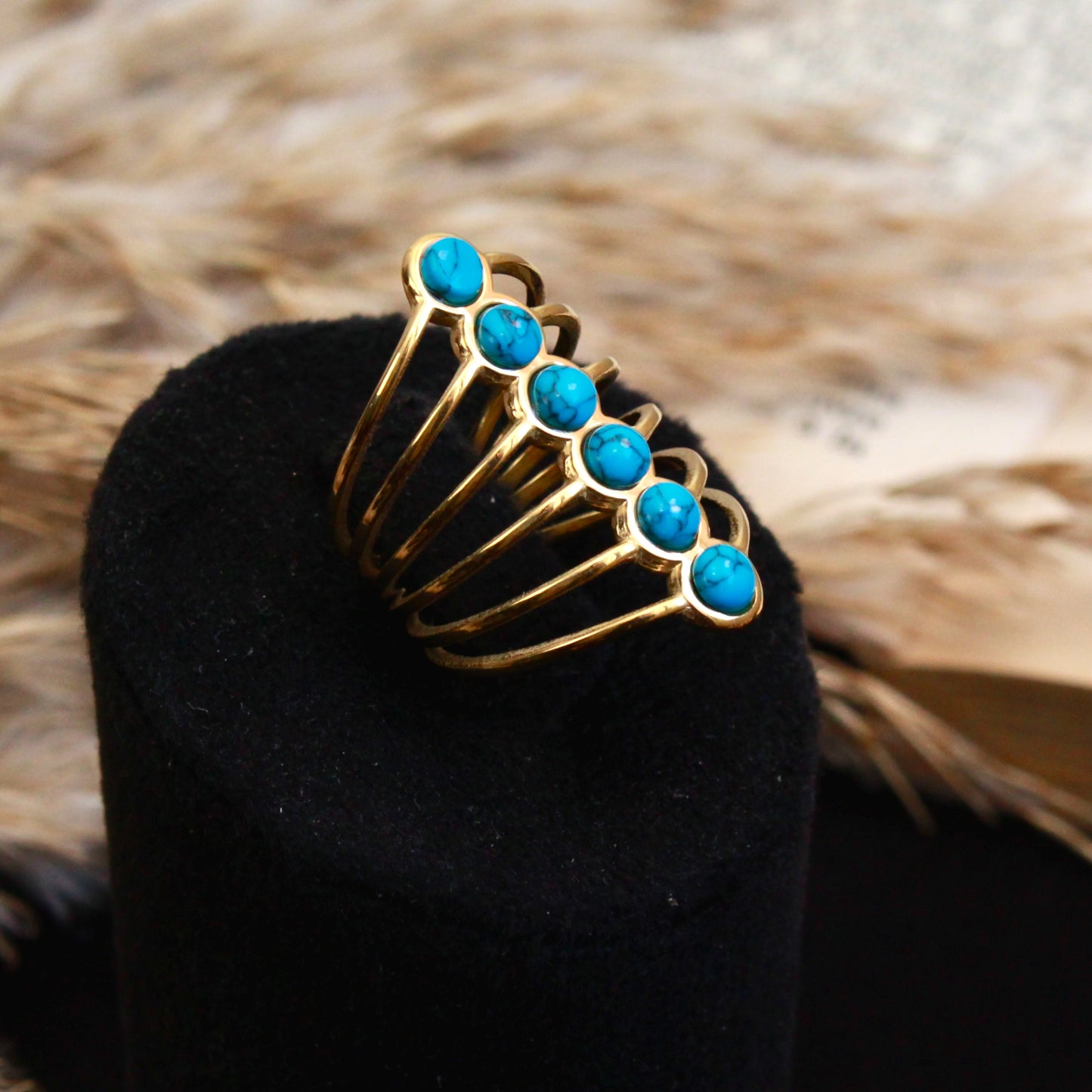 خاتم 6 طبقات فيروزى